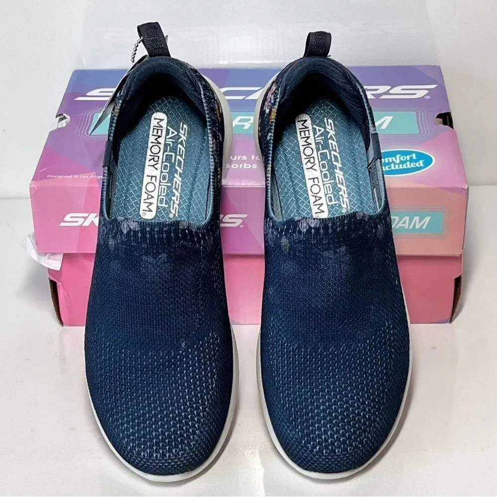 Skechers Floral Bloom Vapor Foam Lite Vegan Washable Slip-Ons